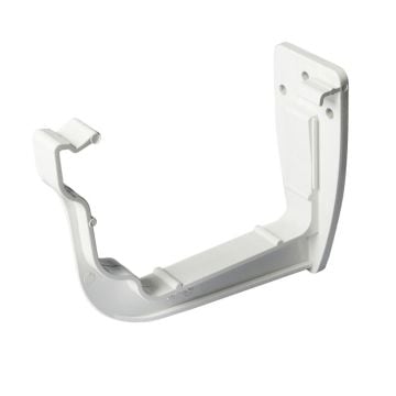 White 120mm Ogee Gutter Fascia Bracket 