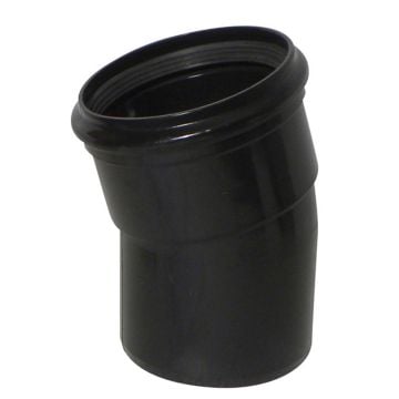 15 Degree Soil Single Socket Bend (Black)