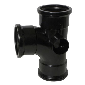 90 Degree Triple Socket Soil Branch (Black)