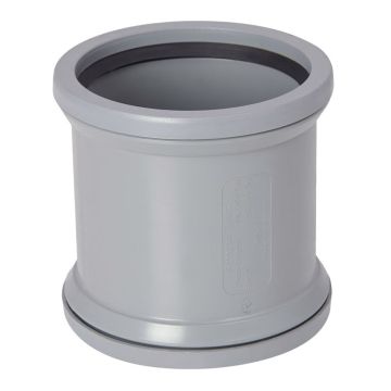110mm Round Soil Coupler (Grey)