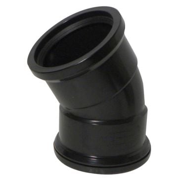 30 Degree Double Socket Soil Bend (Black)