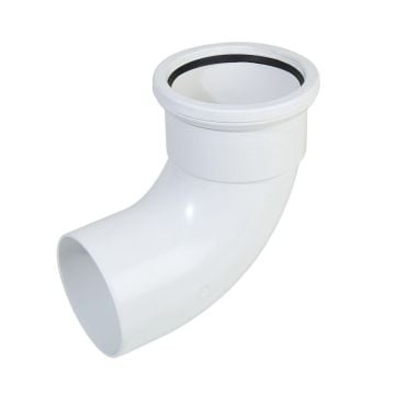 90 Degree Bend White (Single Socket)