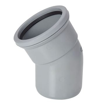 30 Degree Single Socket Soil Bend (Grey)