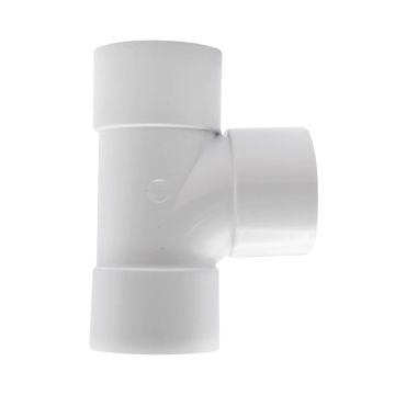 White 32mm Solvent Weld Triple Socket 88 Degree Swept Branch (Kayflow)