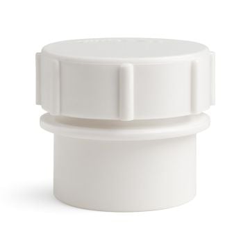 White 40mm Solvent Weld Access Plug (Kayflow)