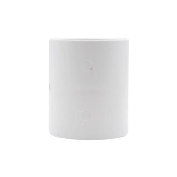 White 40mm Solvent Weld Double Socket Coupler (Kayflow)
