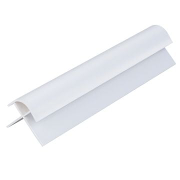 White 10mm Shower Panel External Corner (2.4m)
