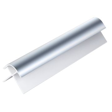 Chrome 10mm Shower Panel External Corner (2.4m)