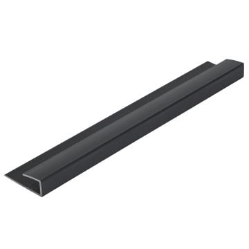Black 5mm Wall Panel End Cap (2.6m)