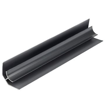 Black 5mm Wall Panel Internal Corner (2.6m)