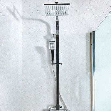 White Diamond 10mm Shower Panels 1m (W) x 2.4m (H)