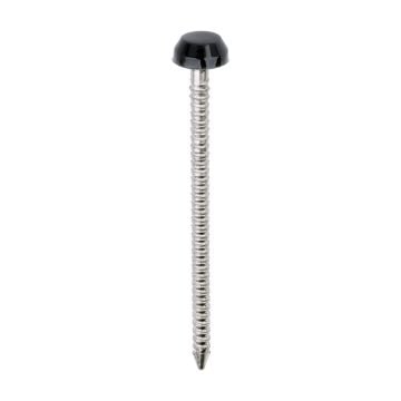 Anthracite Grey 40mm Plastic Headed Pins (250)