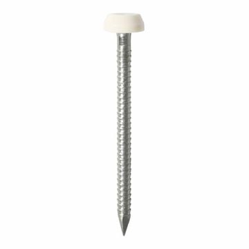 White 40mm Plastic Headed Pins (250)