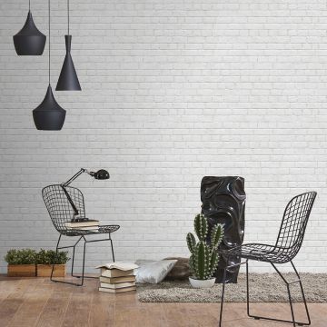 White Brick Wall Panel Sample