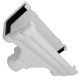 White 120mm Ogee Gutter to 68mm Round or 65mm Square Downpipe Running Outlet (Kayflow)