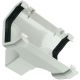 White 117mm Square Gutter to 65mm Square or 68mm Round Downpipe Running Outlet (Kayflow)
