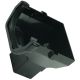 Black 117mm Square Gutter to 65mm Square or 68mm Round Downpipe Stopend Outlet (Kayflow)