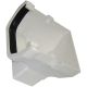 White 117mm Square Gutter to 65mm Square or 68mm Round Downpipe Stopend Outlet (Kayflow)