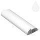 White 8mm - 10mm Bathroom Panel Multipurpose Trim (2.6m | Pack of: 1 | Marbrex)