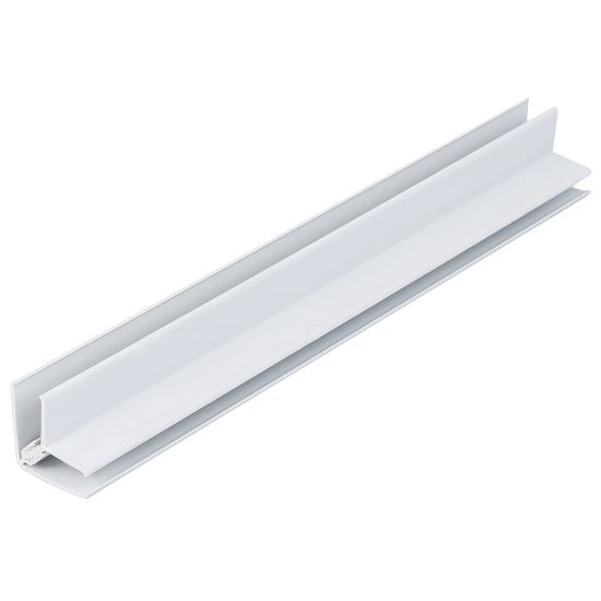 White 8mm - 10mm Wall Panel External Corner (2.6m) - National Plastics