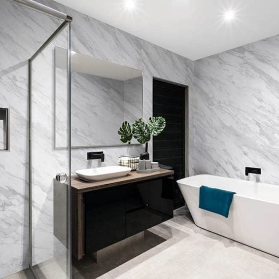 White 8mm External Corner Trim 2.6m PVC Bathroom Cladding Shower Wall Panels