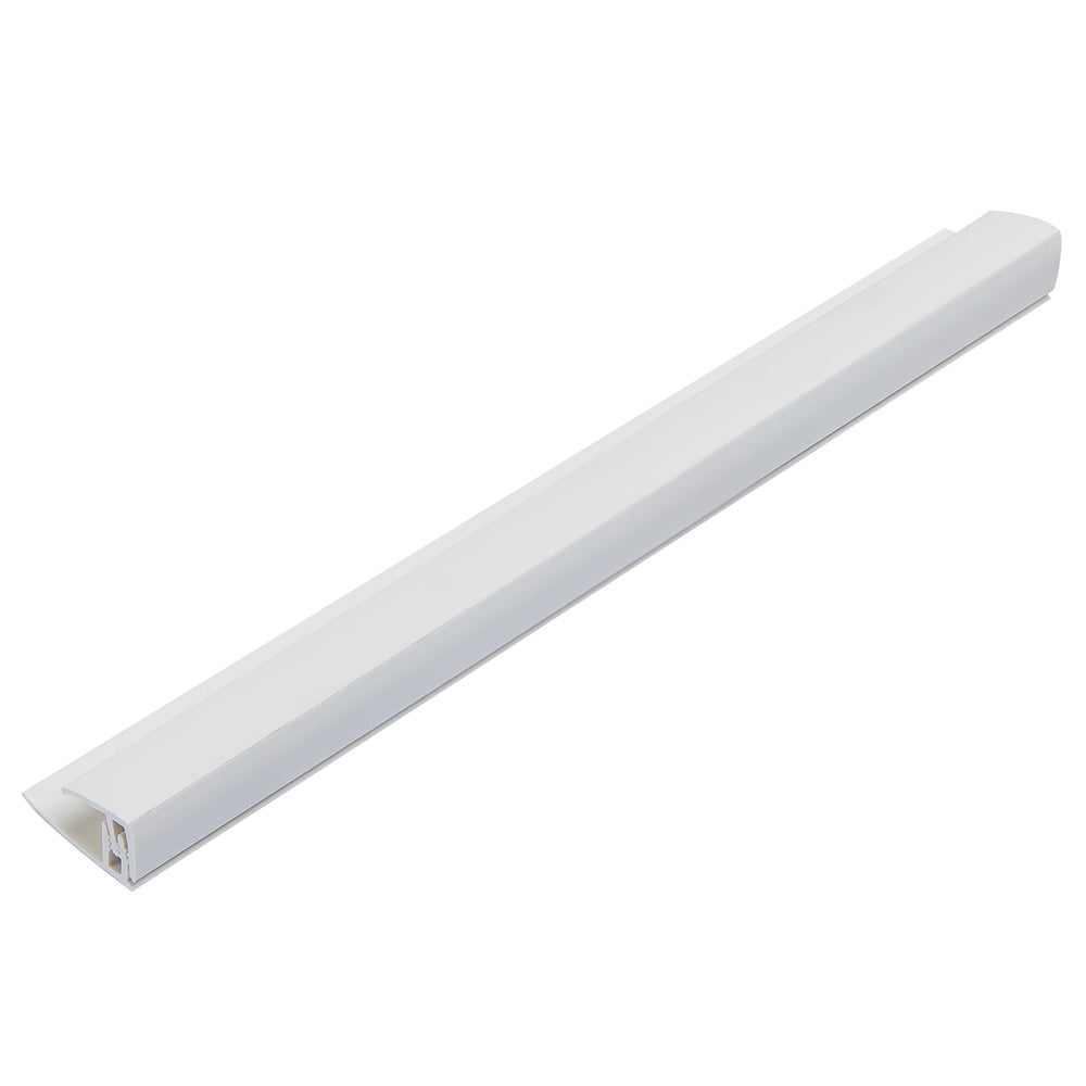 White 5mm - 8mm Wall Panel 2 Part End Cap (2.6m) White 5mm - 8mm Wall Panel 2 Part End Cap (2.6m)