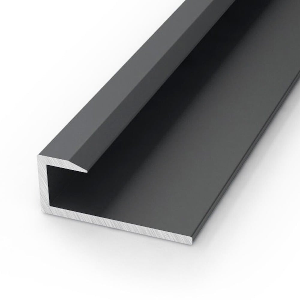 Black Aluminium End Cap - Close Up Black Aluminium End Cap - Close Up