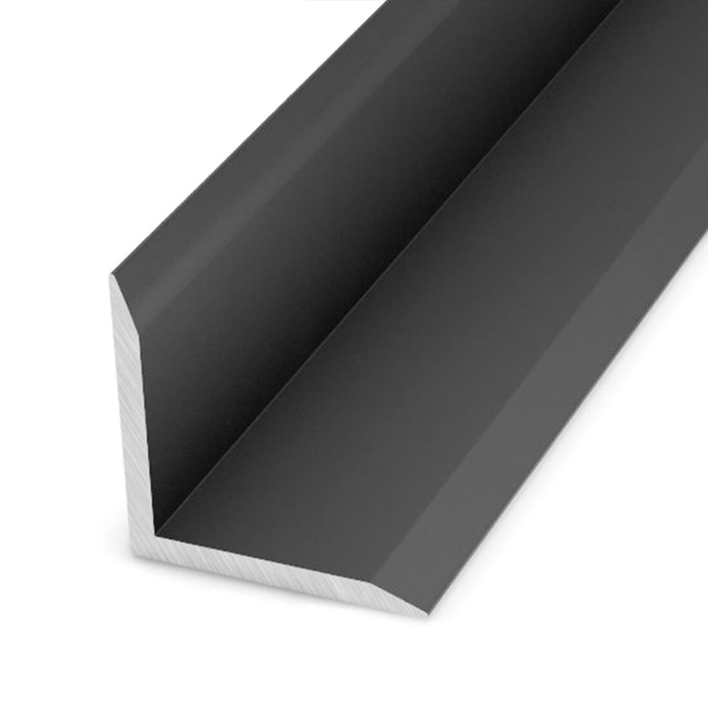 Black Aluminium Internal Corner - Close Up