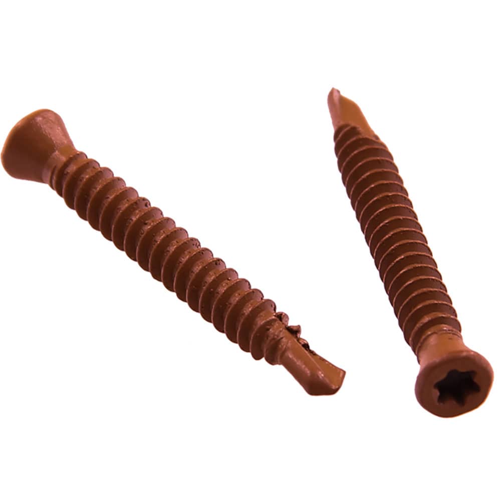 Ecodek Fascia Screws – Red Wood – 35mm (100) Ecodek Fascia Screws – Red Wood – 35mm (100)