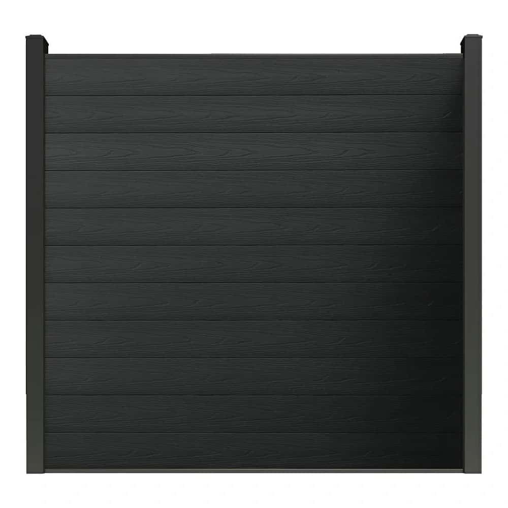 Ecodek 6ft Composite Privacy Fence Kit – Black (1 post + 1 panel) Ecodek 6ft Composite Privacy Fence Kit – Black (1 post + 1 panel)