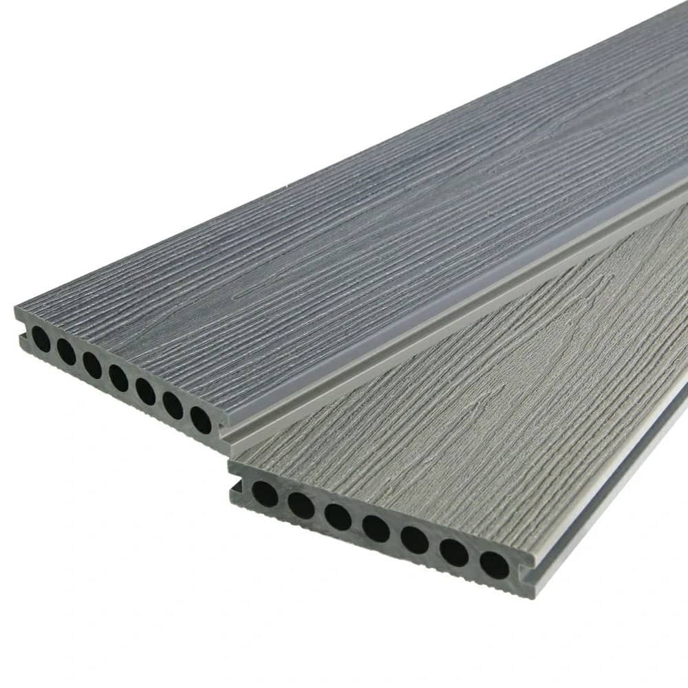 Ecodek Revive Reversible Composite Decking – Stone Grey/Smoke Grey – 3.6m Ecodek Revive Reversible Composite Decking – Stone Grey/Smoke Grey – 3.6m