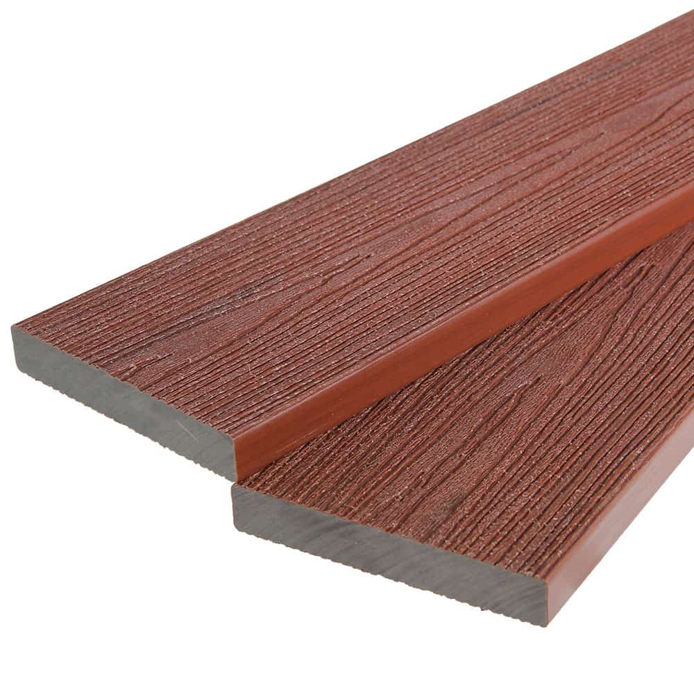 Ecodek Revive Composite Decking Starter Board – Cherry – 3.6m Ecodek Revive Composite Decking Starter Board – Cherry – 3.6m