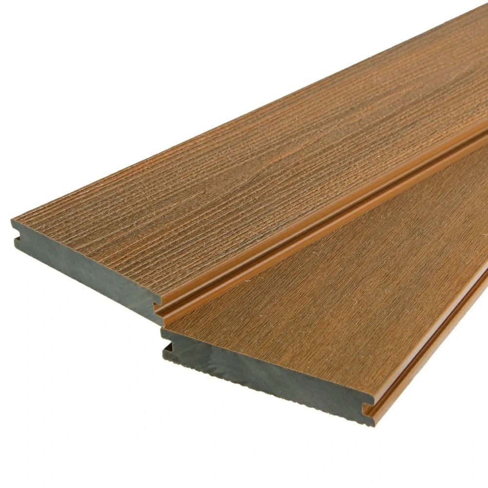 Ecodek Evolution Solid Composite Decking Board – Oak – 3.6m Ecodek Evolution Solid Composite Decking Board – Oak – 3.6m