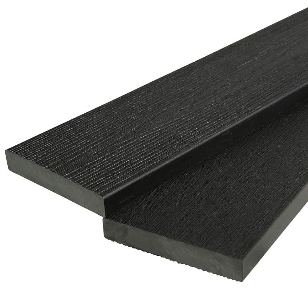 Ecodek Evolution Composite Decking Starter Board – Black – 3.6m Ecodek Evolution Composite Decking Starter Board – Black – 3.6m