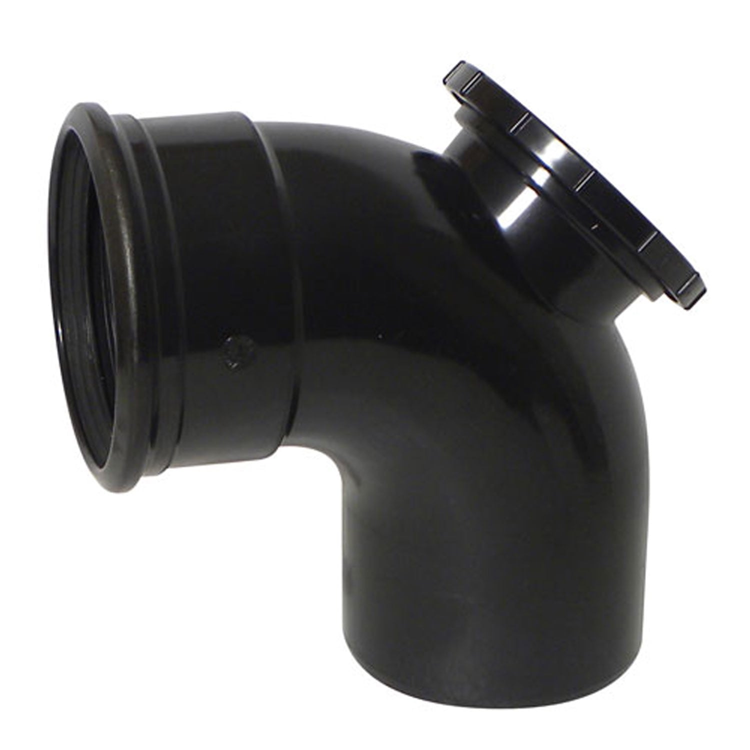 Single Socket Short Access Soil Bend (Black) Single Socket Short Access Soil Bend (Black)