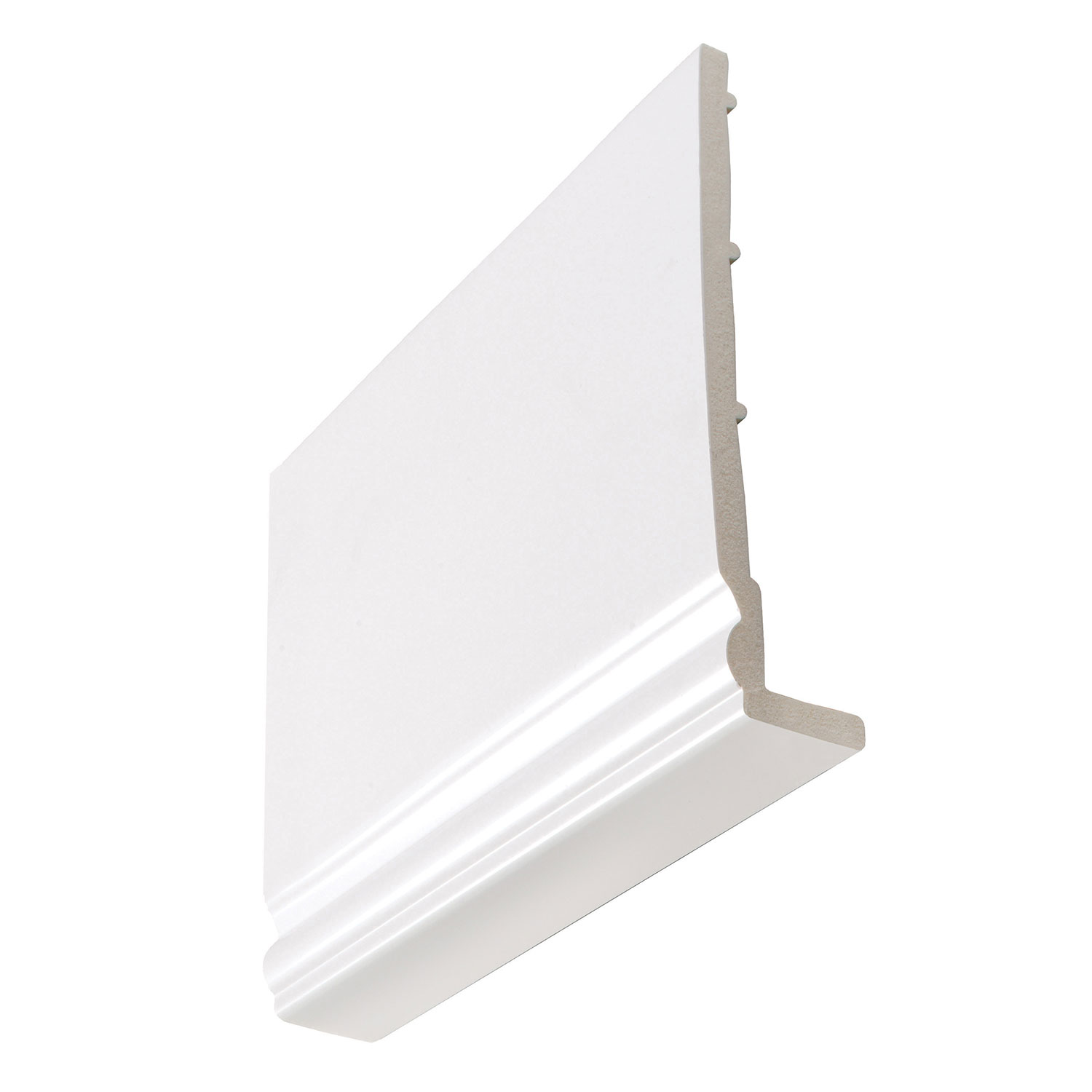 Brilliant White Ogee 8mm x 250mm Fascia Board (5m)