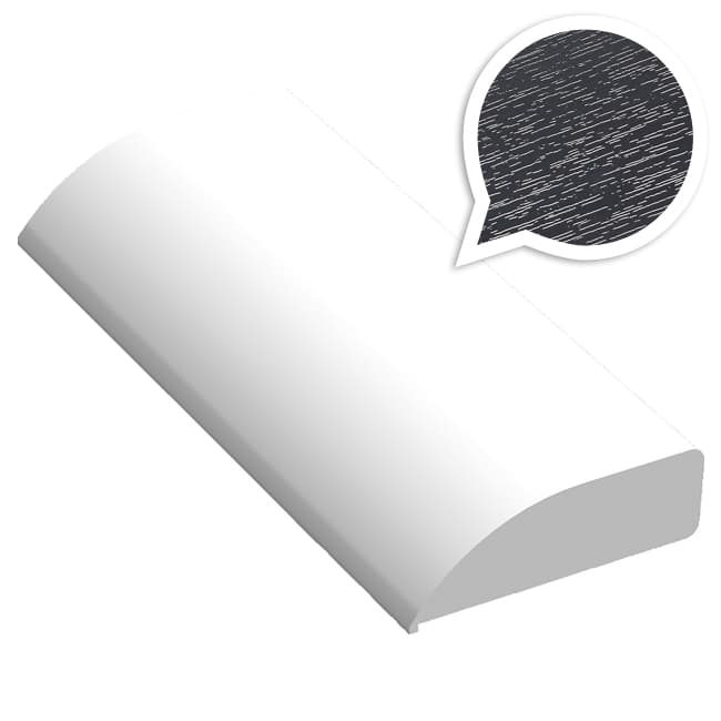 Anthracite Grey Woodgrain 6mm x 20mm Edge / Cloaking Fillet (5m)