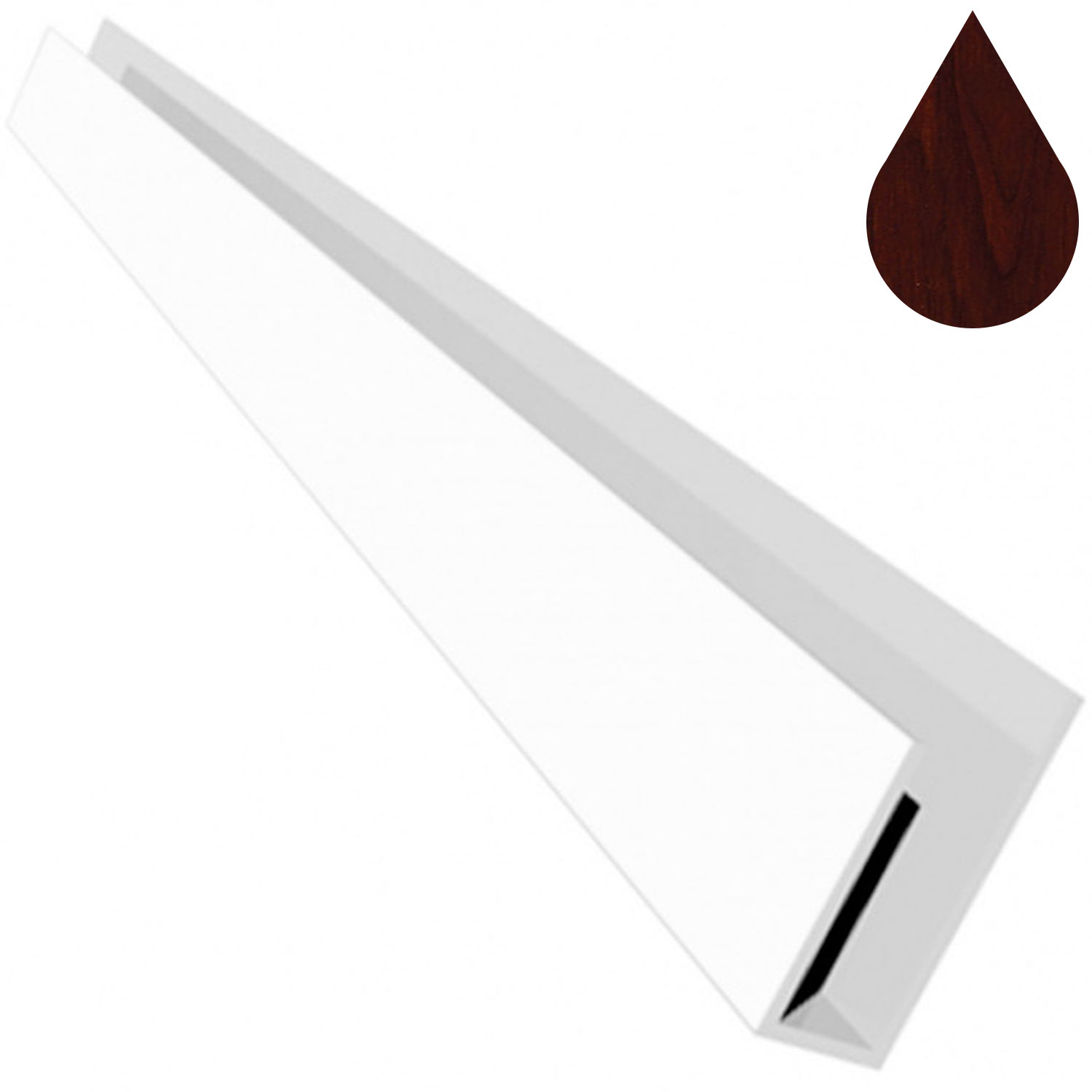 Rosewood Flat Fixing Channel 5m (9mm boards) Rosewood Flat Fixing Channel 5m (9mm boards)