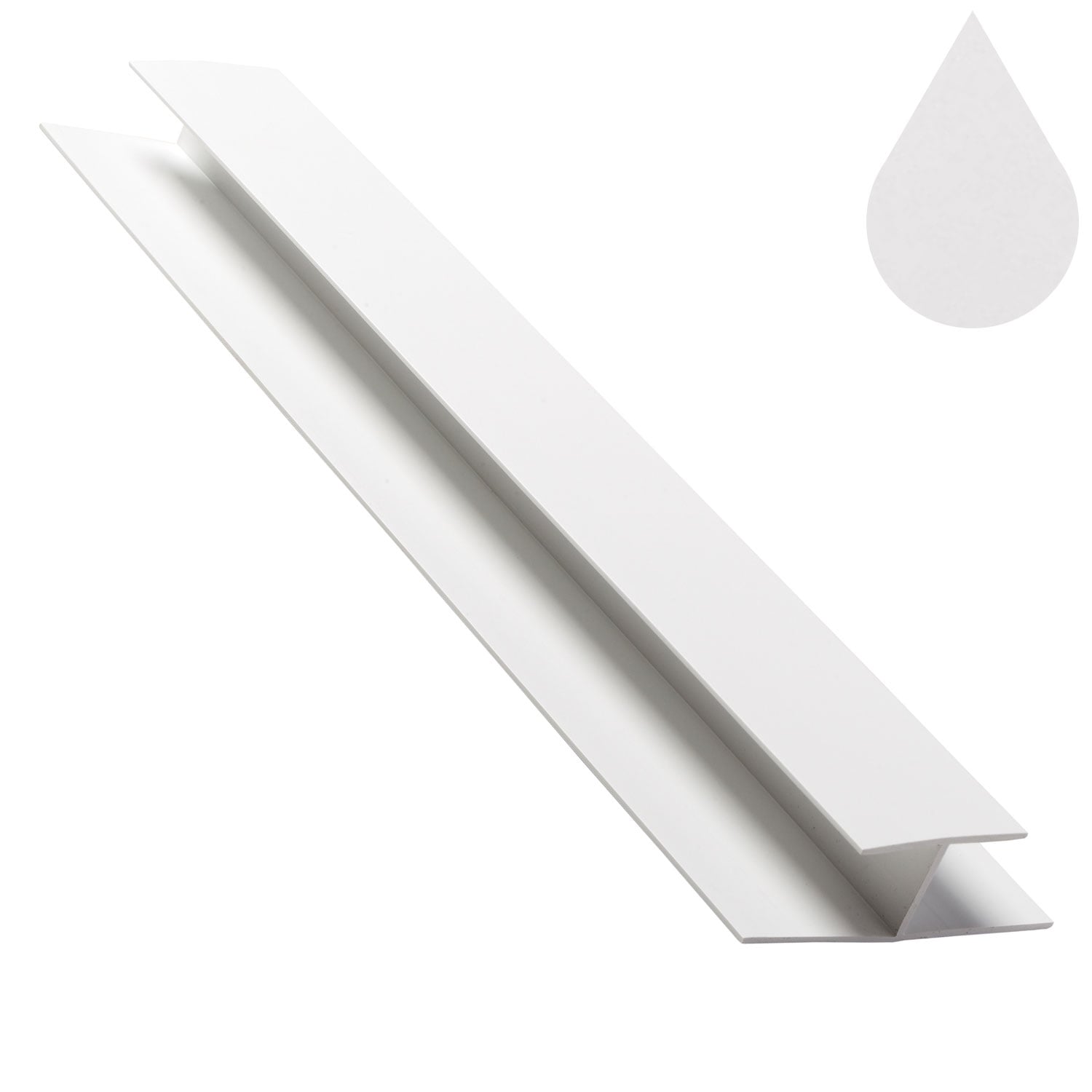 Brilliant White Cover Joint / H Trim (5m) Brilliant White Cover Joint / H Trim (5m)