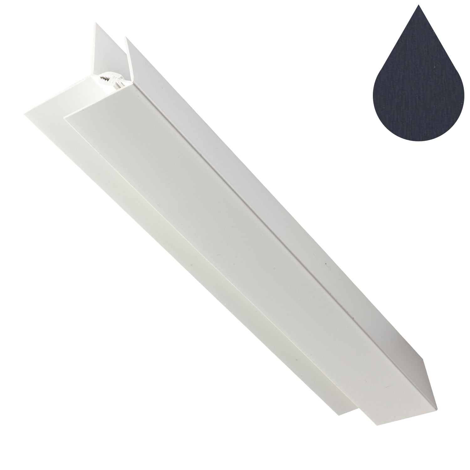 Anthracite Grey Woodgrain Cladding 2 Part Corner Trim (5m) Anthracite Grey Woodgrain Cladding 2 Part Corner Trim (5m)