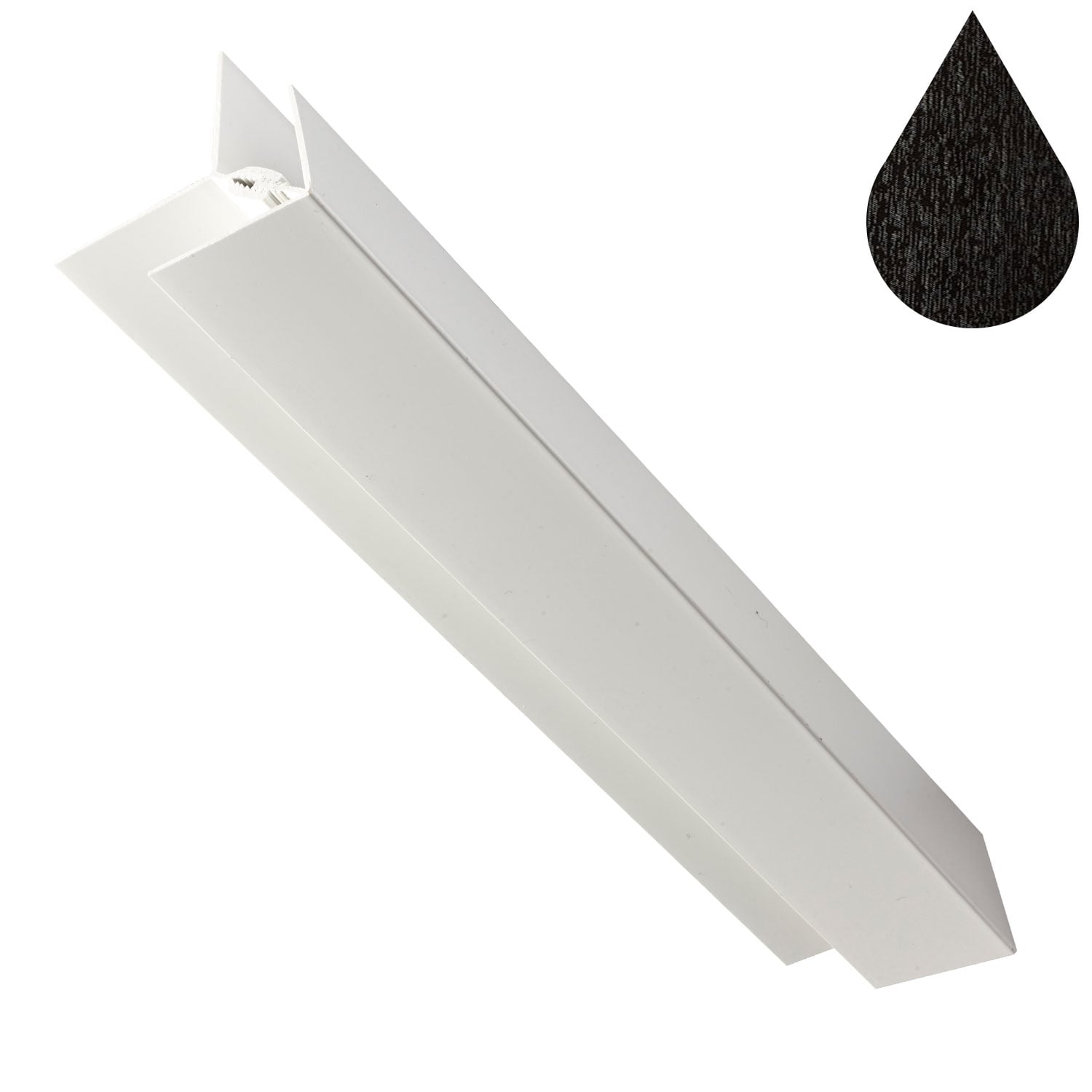 Black Ash Cladding 2 Part Corner Trim (5m)