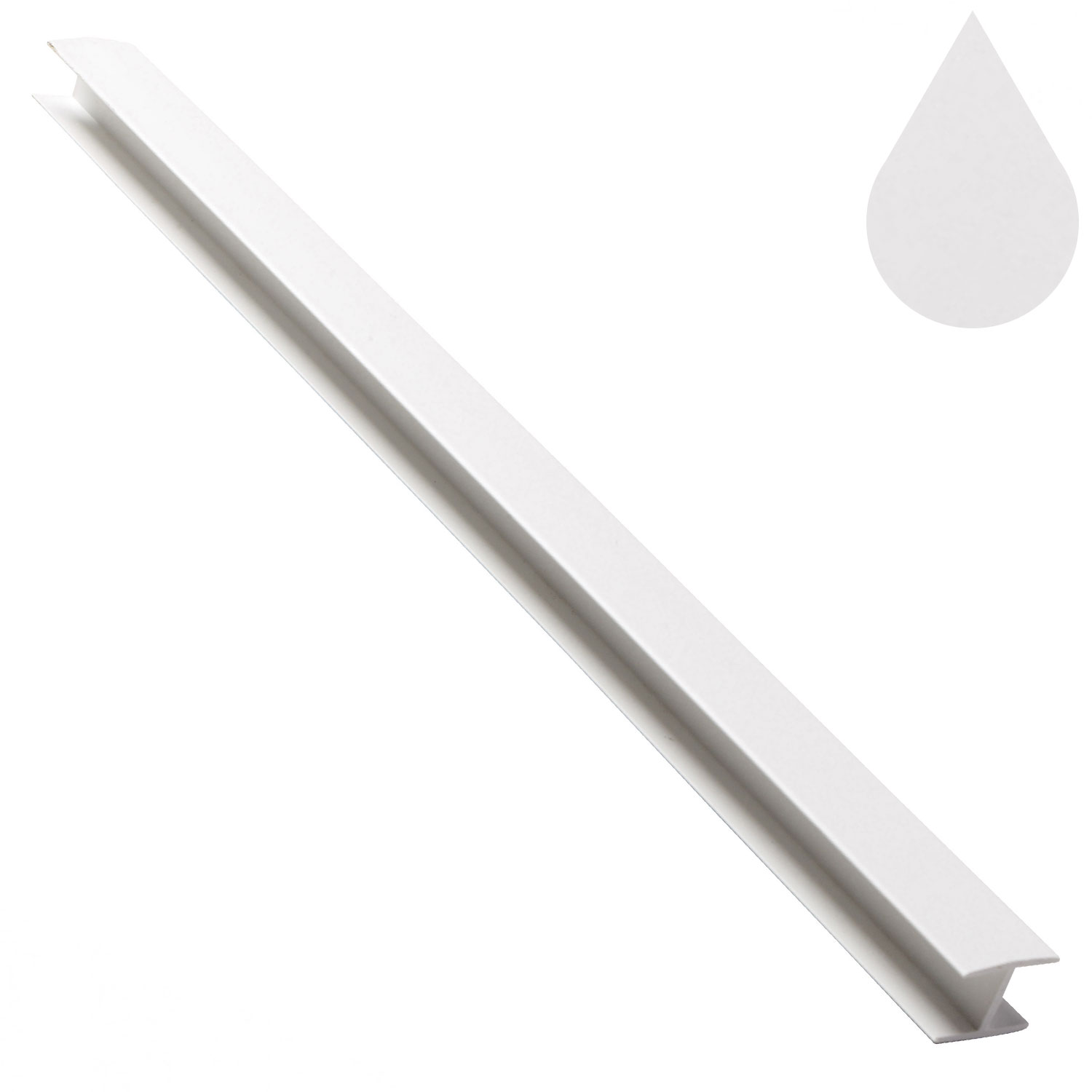 Brilliant White Flat Soffit Joiner 5m (9mm boards)