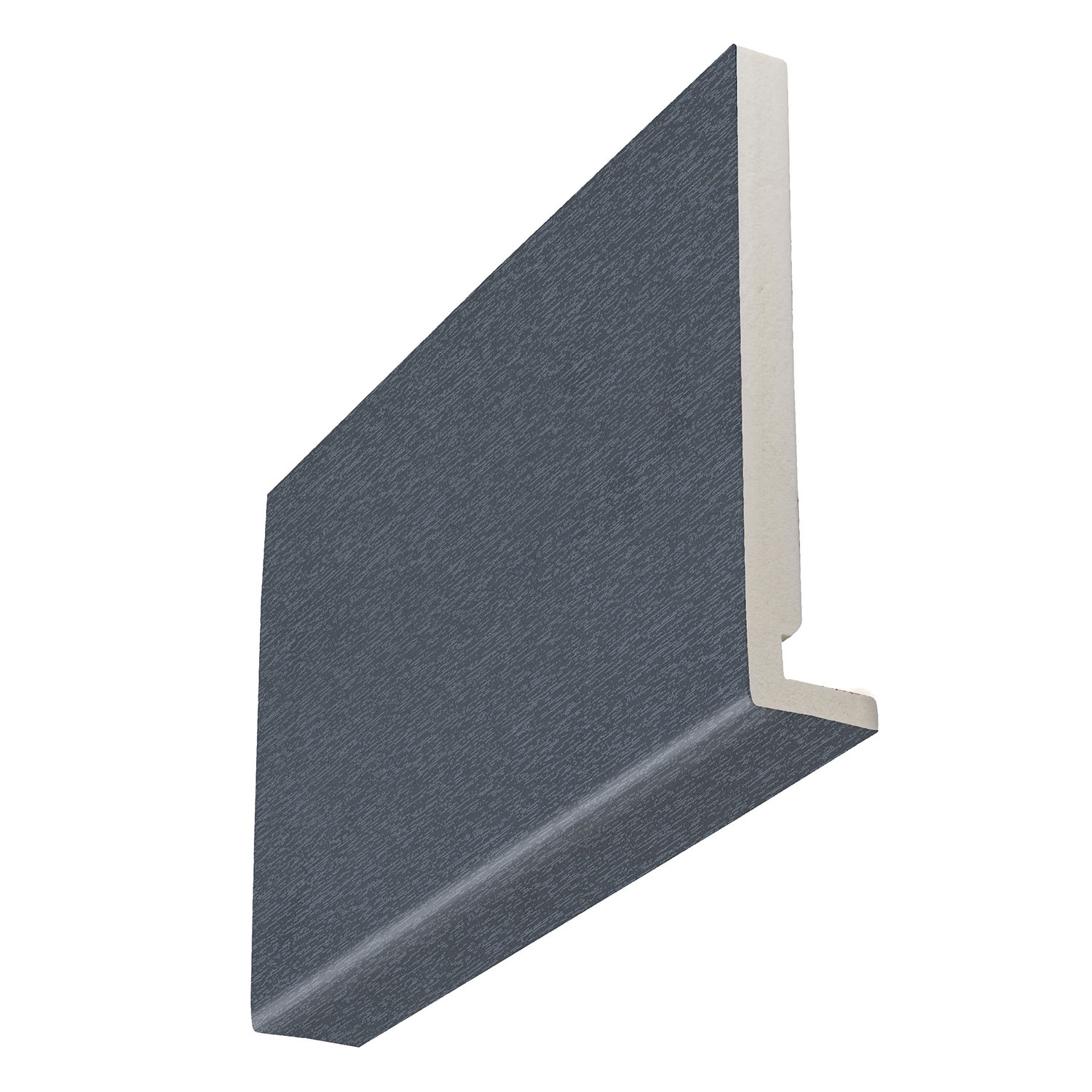 Anthracite Grey Woodgrain Square 16mm x 250mm Fascia Board (5m) Anthracite Grey Woodgrain Square 16mm x 250mm Fascia Board (5m)