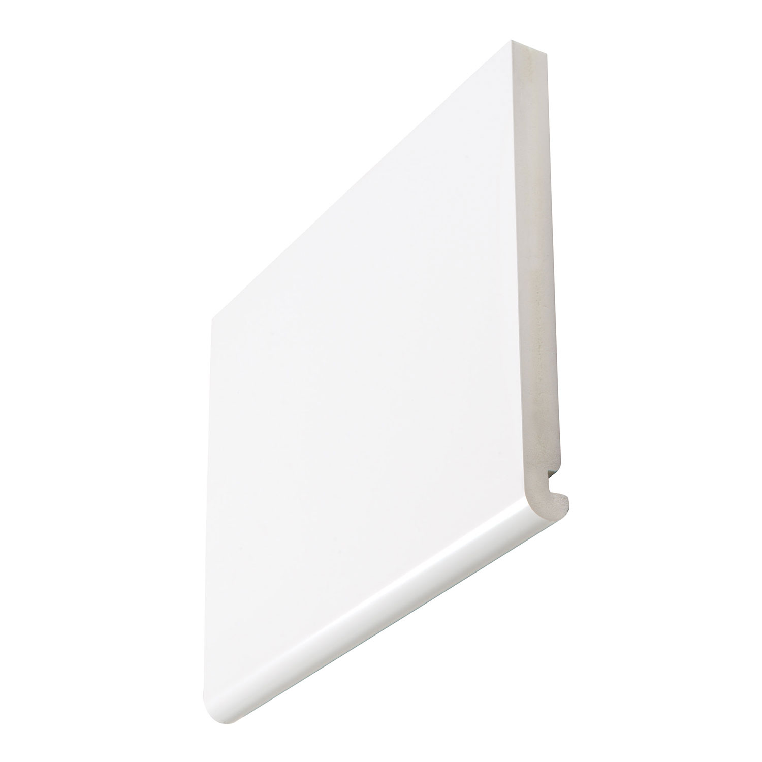 Brilliant White Bullnose 22mm x 355mm Double Ended Fascia Board (5m)