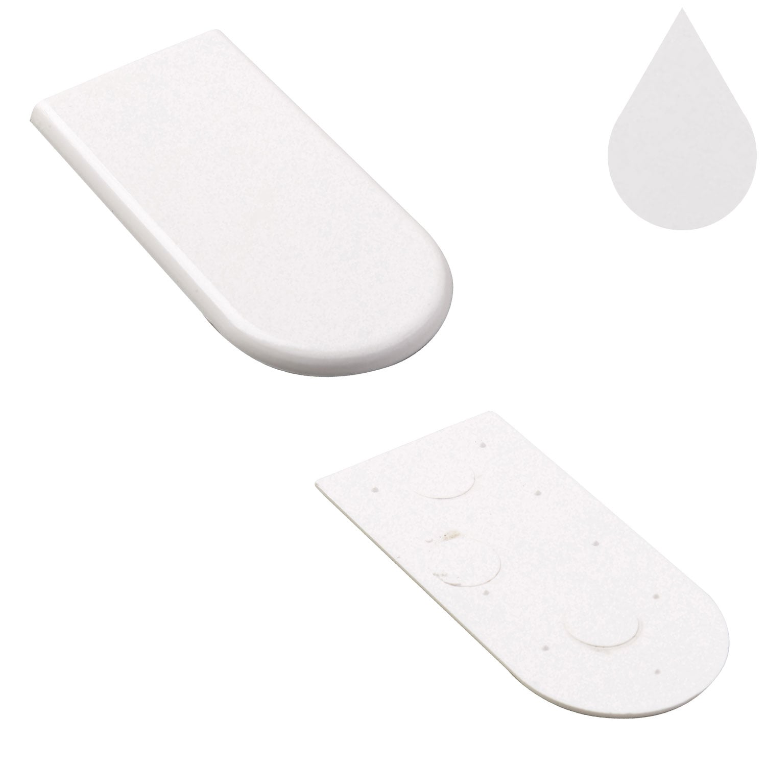 Brilliant White Bullnose 25mm x 50mm End Cap (22mm boards) Brilliant White Bullnose 25mm x 50mm End Cap (22mm boards)