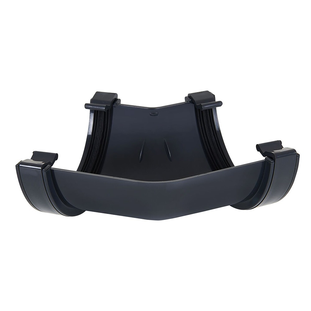 Anthracite Grey 112mm Half Round 135 Degree Angle