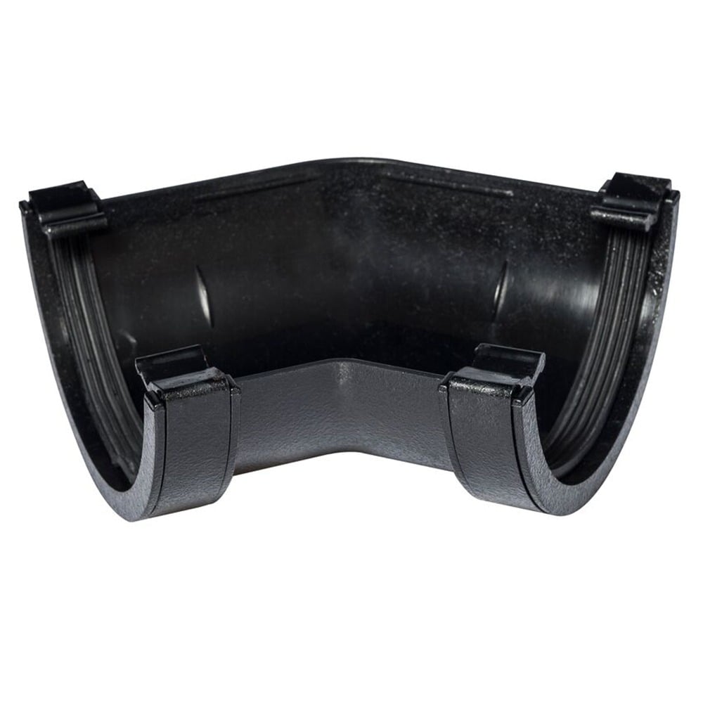 Cast Iron Effect 112mm Half Round 135 Degree Angle Cast Iron Effect 112mm Half Round 135 Degree Angle