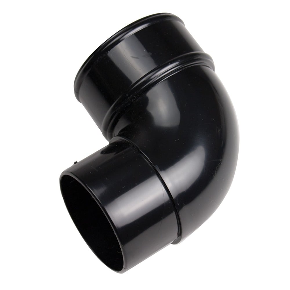 Black 68mm Round 92.5 Degree Offset Bend Black 68mm Round 92.5 Degree Offset Bend