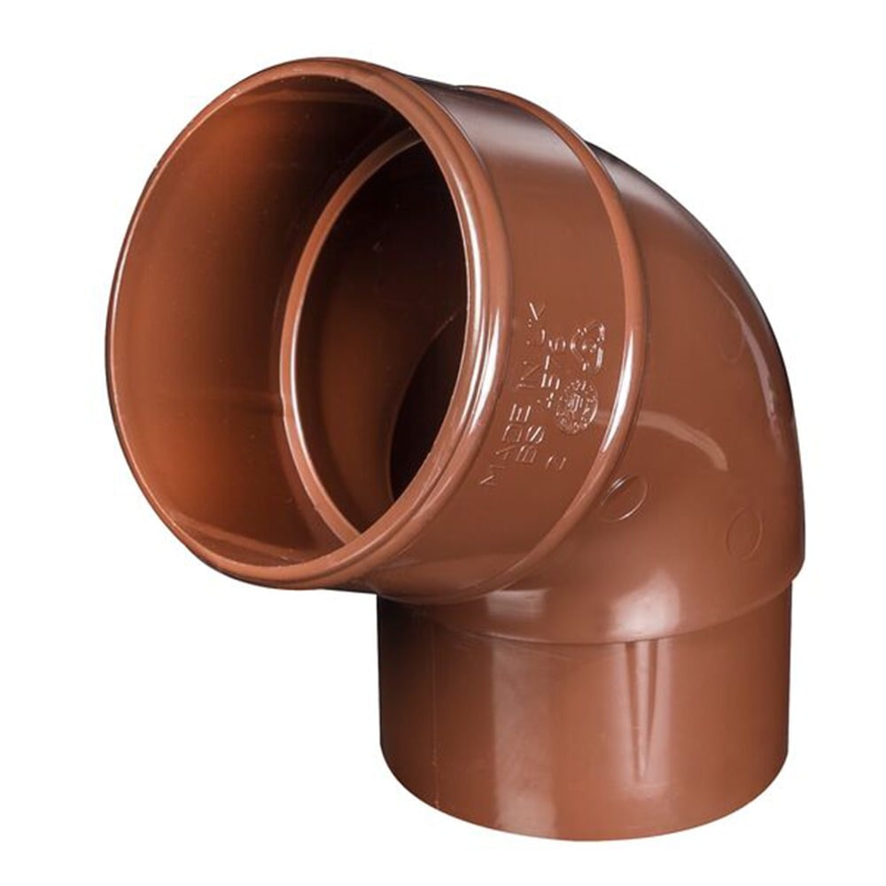 Brown 68mm Round 112.5 Degree Offset Bend Brown 68mm Round 112.5 Degree Offset Bend