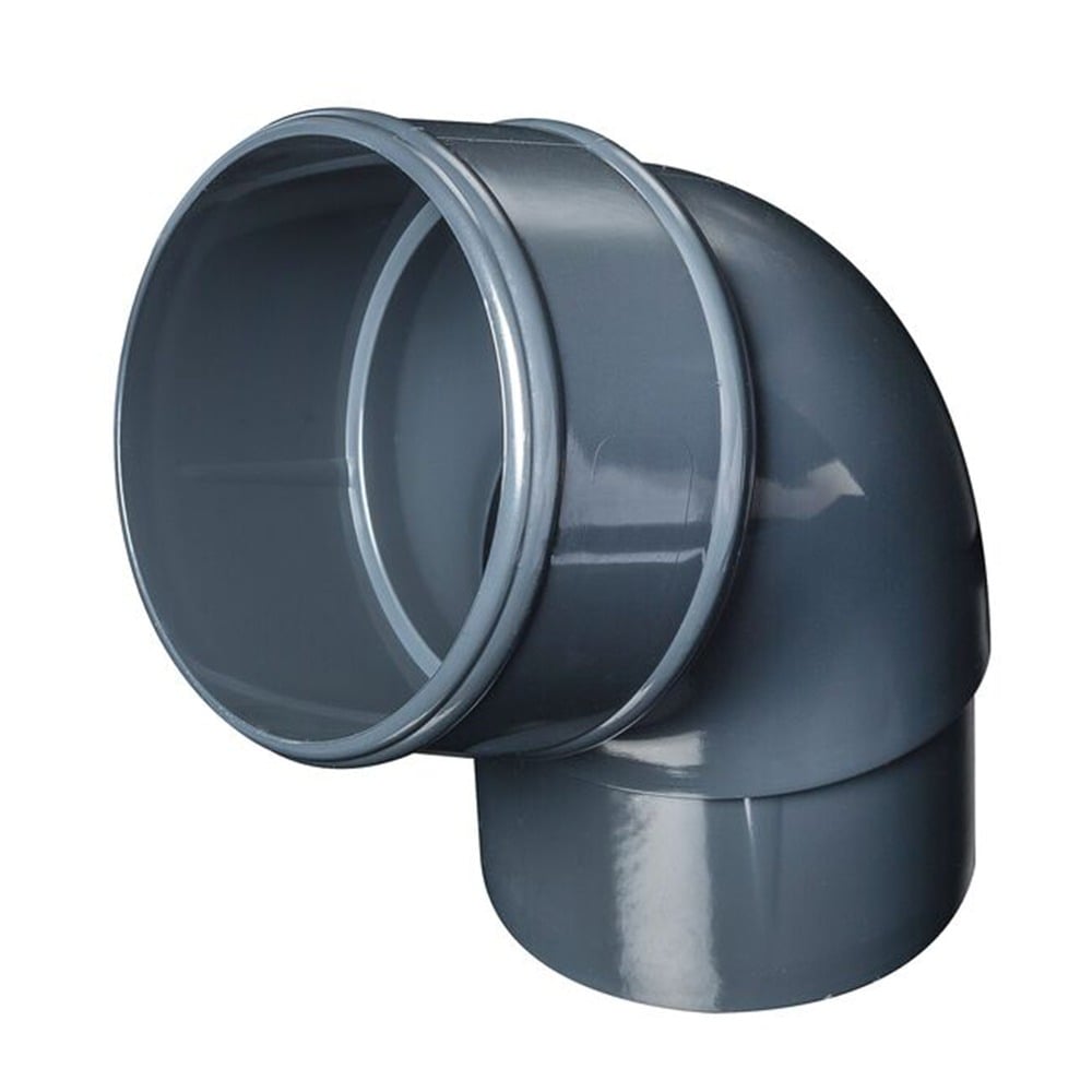Grey 68mm Round 112.5 Degree Offset Bend Grey 68mm Round 112.5 Degree Offset Bend